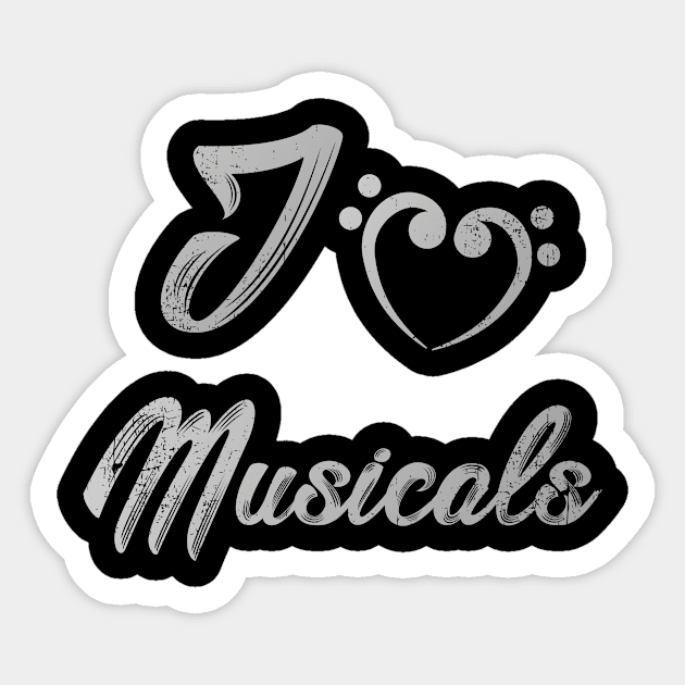 Musical Love | Theatre Nerds Actor Actress Arts Sticker by DesignatedDesigner